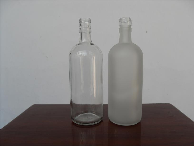 蒙砂玻璃酒瓶，酒瓶-11
